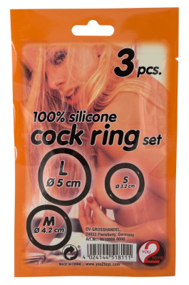 Набор эрекционных колец Cock Ring Trio by You2Toys (5108660000)
