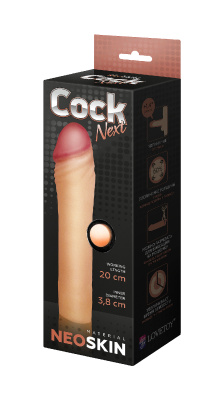 Фаллоудлинитель киберкожа COCK NEXT, L 200 мм D 38 мм, (690303)