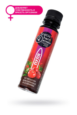 Биостимулирующий концентрат для женщин Erotic hard, Пуля, земляника, клюква, 100 мл (УТ-00002055)