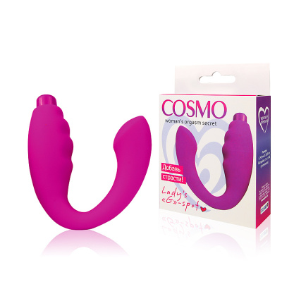 ВИБРОМАССАЖЁР цвет розовый, L 80x85 мм D 28x35 мм (CSM-23037)