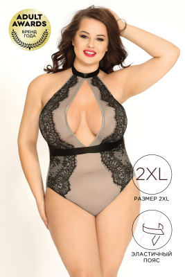 Боди Candy Girl Samantha, серое, 2XL (УТ-00001986)