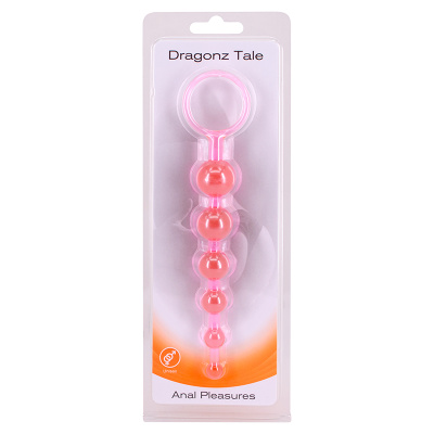 Анальная цепочка розовая DRAGONZ TALE ANAL (SA2K79S-CPR-BC D)