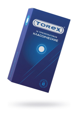 Презервативы Torex, классические, латекс, 19 см, 5,5 см, 12 шт. (0T-00016817)