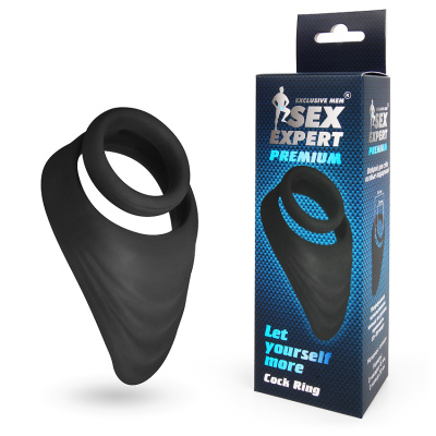 Кольцо эрекционное двойное со стимулятором промежности D 30x45 мм (SEM-55215)