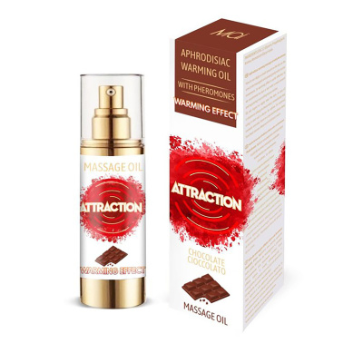Масло массажное разогревающее с феромонами 30мл, с ароматом шоколада (LT2260)
